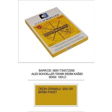 Erkam Ofis Alex Shoeller Teknik Resim Kağıdı 35X50 200GR 100'LÜ Paket