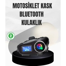 Meks Su Geçirmez Bluetooth 5.3 Kask Kulaklığı 1000MAH Bataryalı
