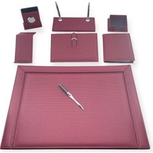 Gülpaş Sümen Takımı Lüx Derı 10 Parça Macro Desen Bordo