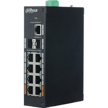 Egecen Dahua PFS3211-8GT-120, 8 Port, Gigabit, Poe 120W, 1 Port Gigabit Uplink, 2 Port Gigabit Sfp,  Yönetilemez, Rack Mount Switch