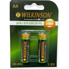 Mersa Wilkinson Şarjlı Kalem 1100 Mah Aa 2'li Pil