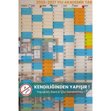 Pi Papers 2026-2027 Akademik Takvim Planlayıcı, Ders Çalışma Planlayıcı, Duvara Yapışan Statik Akıllı Kağıt Silgili Kalem Hediyeli
