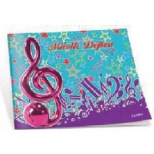 Çınar Defter Çınar Karton Kapak Küçük 30 Yaprak Müzik Defteri 12'li Paket