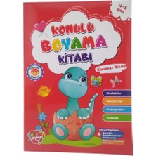 Koloni Kitap Konulu Boyama Kırmızı Kitap 4-5 Yaş