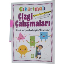 Ema Ofis Çıkartmalı Çizgi Çalışması Renk ve Şekil Ema Çocuk