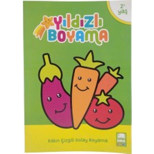 Ema Ofis Boyama Kitabı Yıldızlı Kalın Çizgili Kolay Boyama Ema Kitap