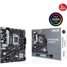 Egecen Asus Prıme B760M-K, 2xddr5, 2x M.2, D-Sub, Hdmı, 12-13.14.nesil, LGA1700 Soket, Anakart