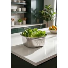 Acar Steelock Paslanmaz Çelik Süzgeç - 26 cm
