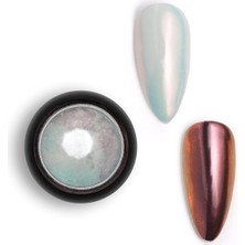 Mey İthalat Holografik Efektli Beyaz Inci Tozu, Nail Art, Kalıcı Oje Tırnak Süsleme No.02