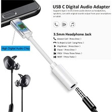 Wahbite Apple USB C - 3,5 mm Kulaklık Jakı, iPad Pro 2018/2019/2020 MacBook Pro Için, Tip C - Aux Kulaklık Dongle Pixel 4xl/3/3 Xl/2/2 Xl,   Htc Moto Vb. ile Uyumludur.