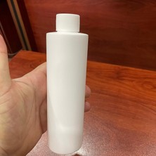 Mey İthalat 200 cc Silindir Mat Sert Pe Şişe - Beyaz Kapaklı- 200ML Beyaz Pe Şişe x 10 Adet