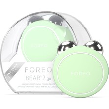 Mey İthalat Foreo Bear 2 Go - Travel-Friendly Toning Microcurrent Facial Device - For Fine Lines & Wrinkles - Anti Aging - Face Sculpting - Instant Full Face Lift - Compact Skin Care Tools - Pistachio