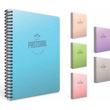 Gıpta Pastoral Defter Spiralli Plastik Kapak A4 120 Yaprak Kareli