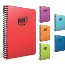 Gıpta Punto Defter Spiralli Plastik Kapak A4 60 Yaprak Çizgili