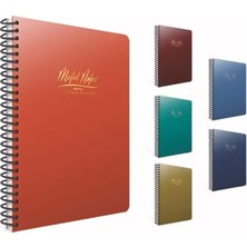 Gıpta Metal Notes Defter Spiralli Plastik Kapak A4 80 Yaprak Çizgili