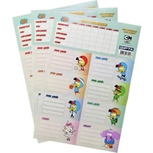 Gıpta Kral Şakir Etiket Ders Programı 16x24 3 Yaprak