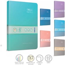 Gıpta Thebook Defter Pastels İplik Dikişli Sert Kapak 17x24 120 Yaprak Kareli