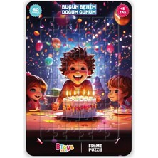Btoys Bugün Benim Doğum Günüm -  Frame Puzzle - 60 Parça
