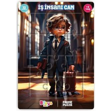 Btoys İş İnsanı Can - Frame Puzzle - 12 Parça