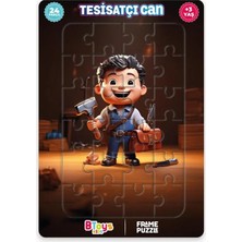 BToys Tesisatçı Can - Frame Puzzle - 24 Parça