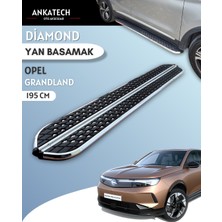 Ankatech Opel Grandland 2 Elektrikli Dıamond Krom Yan Basamak 193 cm 2024 Üzeri