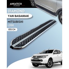 Ankatech Mitsubishi L200 5 Dıamond Krom Yan Basamak 193 cm 2015-2019 A+ Kalite