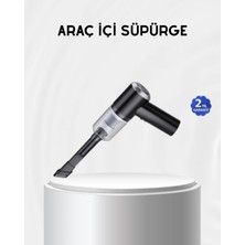 Meks Kablosuz El Süpürgesi – Araç Içi Temizlik Için 5500PA Güçlü Emiş, USB Şarjlı