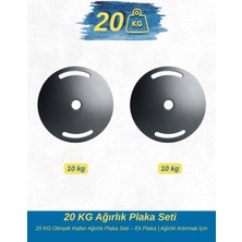 DURUH SPOR 20 kg Ağırlık Plaka Seti – Ek Plaka | Ağırlık Artırmak Isteyenler Için