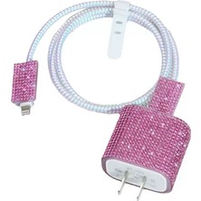 Zore Taşlı Şarj Aleti Koruyucu 4in1 Set