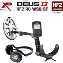 XP Metal Dedektör Deus 2 Dedektör - HF 2 Başlık, Ana Kontrol Ünitesi WS6 Kulaklık F