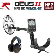 XP Metal Dedektör Deus 2 Dedektör - HF 2 Başlık, Ana Kontrol Ünitesi WSA2XL Kulaklı