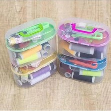 Mini Dikiş Seti Kutusu 18 Parça – Iplik, Iğne, Makas, Düğme, Mezura, Taşınabilir Dikiş Aksesuar Seti – Seyahat ve Ev Için Dikiş Takımı