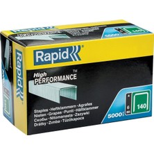 Rapid Zımba Teli Tip 140, 6 mm Zımba, 5000 Adet Büyük Paket, Ahşap ve Folyolar Için Yassı Tel