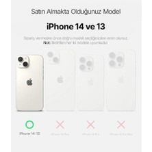iPhone 13 ve 14 Için Magsafe ile Uyumlu Şeffaf Kılıf Kristal Berraklığında Materyal Polikarbonat Arka Kısım ve Silikon Kenarlar Wireless Kablosuz Şarj Destekli Kılıf Kapak (13-14)