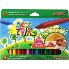 Cem Kırtasiye Mum Boya- Alpino Dacstrix 12 Renk Üçgen