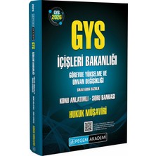 Pegem Akademi Yayıncılık 2026 GYS İçişleri Bakanlığı Görevde Yükselme Sınavlarına Hazırlık