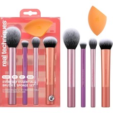 Everyday Essentials Makyaj Fırçası, Yüz Için Komple Set (Yüz Süngeri, Yüz, Ruj, Ayarlama ve