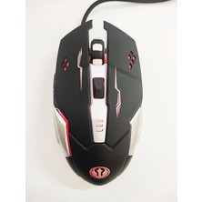 Gmx7 Rgb Gaming Mouse, 7 Tuşlu, Kablolu Usb, Gökkuşağı LED Aydınlatmalı, Optik Oyuncu Mouse, Stalker Warrior Gri