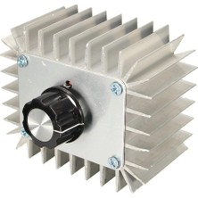 220V 5000W Motor Dimmer Hız Kontrol Kartı, Manuel, Basma Düğmesi, Gümüş