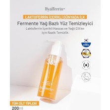 Yüz Temizleme Jeli Fermente ve Yağ Bazlı - Hyaluronik Asit, Laktoferrin ve Doğal Bitkisel Yağlar ile Derinlemesine Nazikçe Köpüren Kore Yüz Temizleyici - Ovaco