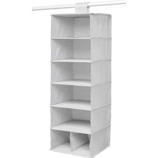 Ikea 7 Bölmeli Stuk Depolama Beyaz Gri 803.708.70 Boyut 11 ¾X11 ¾X35 ½