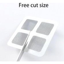 Lavabo Gider Süzgeci, Yapışkanlı Tül Filtre, 10'lu Paket, Saç ve Atık Önleyici