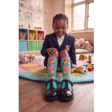 Bony Socks 12501K2019 Flamingolu Çocuk Dizüstü Çorap Desenli