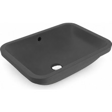 Bocchı Scala Tezgah Altı Lavabo 55 cm -Mat Antrasit