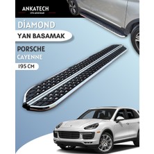Ankatech Porsche Cayenne 2 Dıamond Krom Yan Basamak 193 cm 2011-2017 A+ Kalite