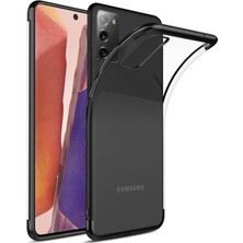 Ehr.  Galaxy Note 20 ile Uyumlu Darbeye Karşı Dayanıklı Lazer Kesim Silikon Tpu Kılıf (Siyah,  Galaxy Note 20)