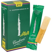 Vandoren SR3025 Soprano Sax Java Reeds Strength 2.5; 10'lu Kutu
