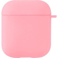 Apple Airpods 1. Nesil / 2. Nesil Için Kılıf Liquid Silicone Lansman Pembe [airpods 1/2 ile Uyuml