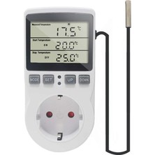 Ketotek Dijital Termostat Priz Termostatik Sıcaklık Kontrol Fişi 220V Sonda ile Için Isıtıcı