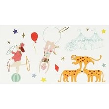 - Circus Temporary Tattoos - Sirk Geçici Dövmeler (X2)